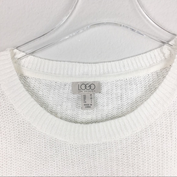 Logo | Cream Tan Lace Knit Sweater | Medium - Picture 3 of 6